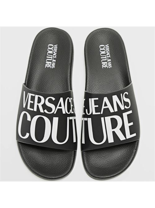 Ciabatte versace con logo VERSACE JEANS COUTURE | 72YA3SQ6 ZS201.899